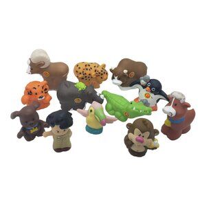 12 Fisher Price Little People Animals A To Z Alphabet Zoo More Zookeeper Monkey
